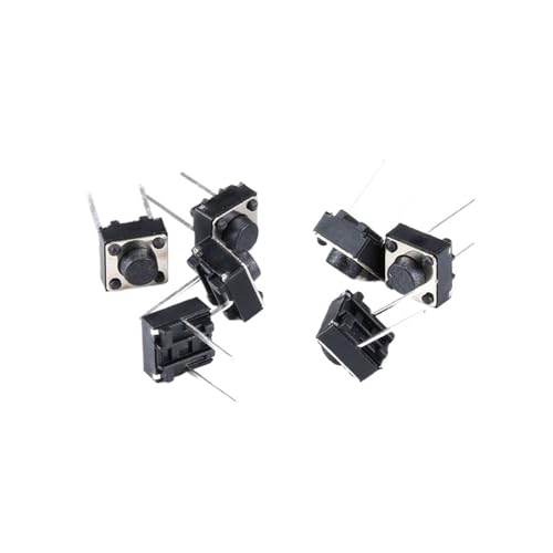 HBTSPJNT 100PCS Tactile Push Button Switch 6x6x5mm 6 * 6 * 5 mm 2p Switch Key Switch Tactile Push Button Switches 6x6x5 mm von HBTSPJNT