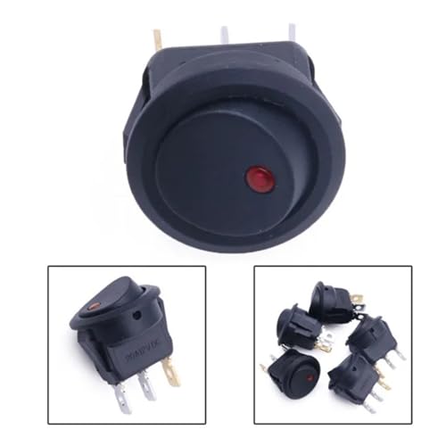 HBTSPJNT 10Pcs 12V Car Round Rocker Dot Boat Red LED Light Toggle ON/Off Switch HBTSPJNT 10Pcs 12V Car Round Rocker Dot Boat Red LED Light Toggle ON/Off Switch von HBTSPJNT