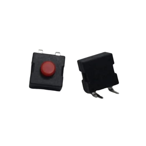 HBTSPJNT 10pcs 1A 30V Red On Off Red Push Button Switch Curved 2Pin DC Power Torch Control Flashlight Switch for LED ect HBTSPJNT 10pcs 1A 30V Red On Off Red Push Button Switch Curved 2Pin DC Power Torch Control Flashlight Switch for LED ect von HBTSPJNT