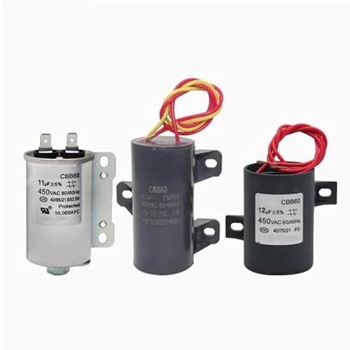 HBTSPJNT 1PCS CBB60/CBB65 Fully Automatic Washing Machine Fixed Start Capacitor with Hole 10U450V with Bracket HBTSPJNT 1PCS CBB60/CBB65 Fully Automatic Washing Machine Fixed Start Capacitor with Hole 10U450V with Bracket von HBTSPJNT