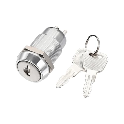 HBTSPJNT 1Pcs 19mm 2 Positions Key Locking Push Button Switch with 2 Keys ON-Off S1906 for Relay and Automatic Control Circuits HBTSPJNT 1Pcs 19mm 2 Positions Key Locking Push Button Switch with 2 Keys ON-Off S1906 for Relay and Automatic Control Circuits von HBTSPJNT