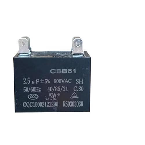 HBTSPJNT 2PCS CBB61 Air Conditioner Cover Electronic Starter Start Capacitor Four Insert Films 2.5UF 600V von HBTSPJNT