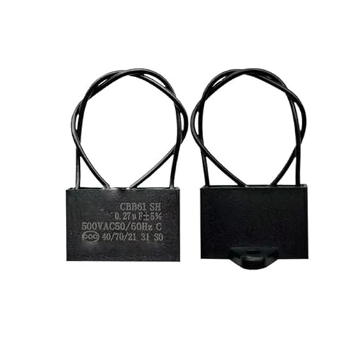HBTSPJNT 2PCS CBB61 Connection Cable Start Capacitor 0.27UF 500V von HBTSPJNT