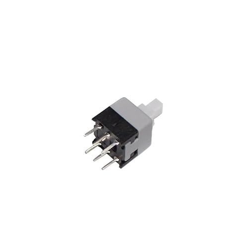 HBTSPJNT 50PCS 8.5X8.5mm 6P Push Button Switch 8.5 * 8.5MM 6Pin Tactile Power Switch Self-Locking Latching Flashlight Switch von HBTSPJNT