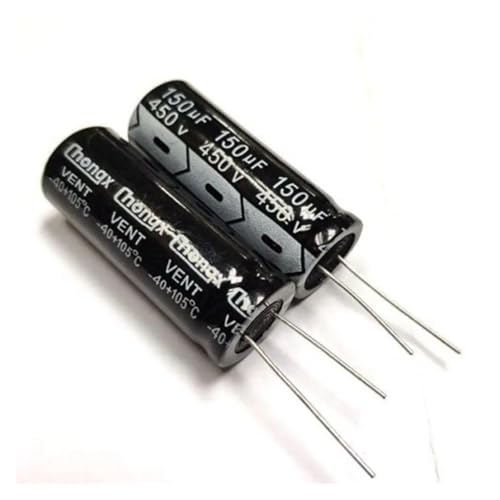 HBTSPJNT 5PCS 150uF 450V 150MFD 450WV 18 * 35mm Aluminum Electrolytic Capacitor Radial von HBTSPJNT