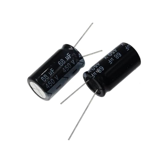 HBTSPJNT 5PCS 68uF 450V 68MFD 450WV 18 * 25mm Aluminum Electrolytic Capacitor Radial von HBTSPJNT