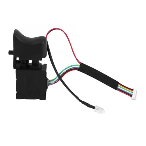 HBTSPJNT 7.2V-24V Drill Switch Adjustable Drill Speed Controller Brushless Cordless Drill Trigger Switch with Light von HBTSPJNT