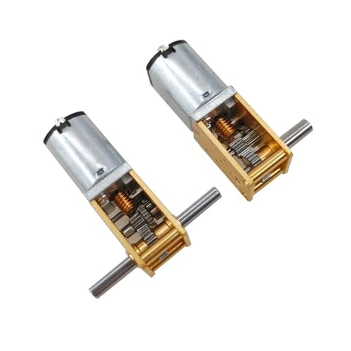 HBTSPJNT Dual Axis 6V190rpm Self Locking Worm 1218-N20 Miniature DC Reduction Gear Electronic Starter 12V Low-Speed von HBTSPJNT