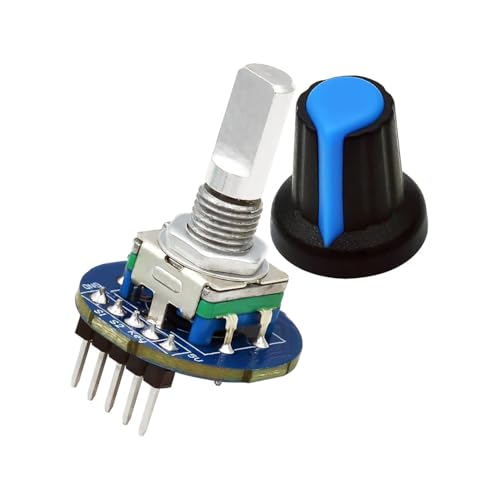 HBTSPJNT Rotary Encoder Module Brick Sensor Development Round Rotating Potentiometer Knob Cap EC11 von HBTSPJNT