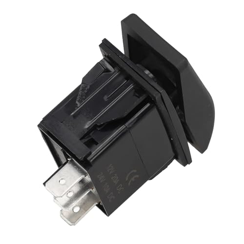 HBTSPJNT Switch Rocker Switch (ON)-Off-(ON) 12/24VDC 20A 30A SPDT Momentary Vibration Automotive Applications von HBTSPJNT