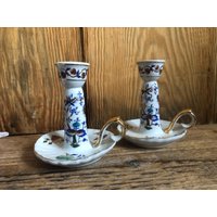 2 Zauberhafte Kerzenstände/Porzellankerzenständer - Wunderschöne Form & Grösse von HBVintageLaden