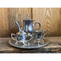 Antikes Kaffee" Mocca - Kernstück Reinzinn Oder Alpacca " Superschöne Dekoration Mit Tablett Antikes Kaffee" Mocca - Kernstück Reinzinn Oder Alpacca " Superschöne Dekoration Mit Tablett von HBVintageLaden