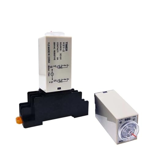 1 PC DC12V 24V H3Y-2 Time Relay 8Pin Power-on Delay Rotary Knob 5S/10S/30S/60S/3-M/5M/10M/30M Timer DPDT Timing(0-10minutes DC24V) von HBW