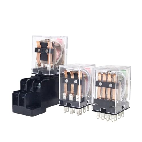 1 Pc Miniature Coil Electro-magnetic Intermediate Relay Switch with Base and LED AC220V DC24V HH52P HH53P HH54P(HH53P DC24V) von HBW