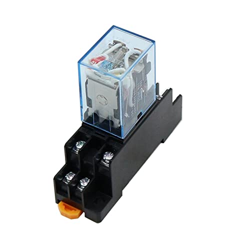 10PCS 12V 24V DC 110V 220V 380V AC Coil Power Relay LY2NJ DPDT 8 Pin HH62P JQX-13F with Socket Base(Dc,380V) von HBW