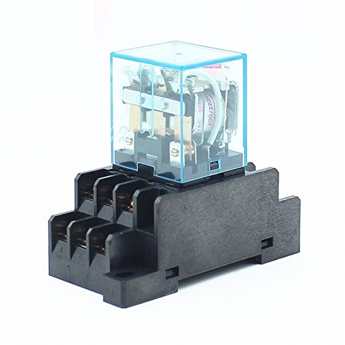 10pcs HH63P LY3 LY3NJ JQX-13F Relay DC12V/DC24V/AC110V/AC220V 10A 11PIN Silver dpdt Electric rele with Socket(AC 110) von HBW