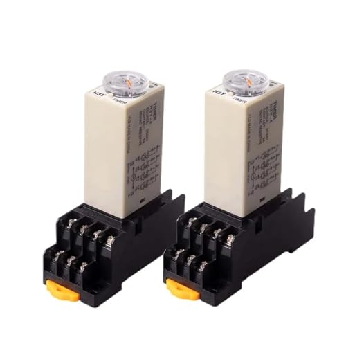 1Pc H3Y-4 AC110V 220V Power on Time Delay Relay Timer Switch 1S/5S/10S/30S/60S/5M/10M/30M/60M Delay Rotary Knob(0-5seconds AC220V) von HBW