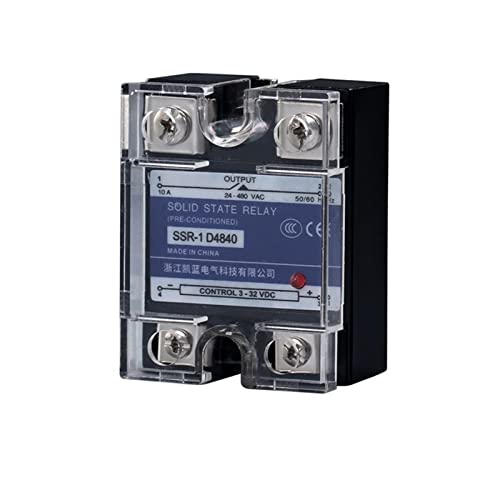 40DA Single Phase Solid State Relay with Heat Sink Dc Control Ac 40a Safe and Interference Resistant Solid State Relay(25DA) von HBW