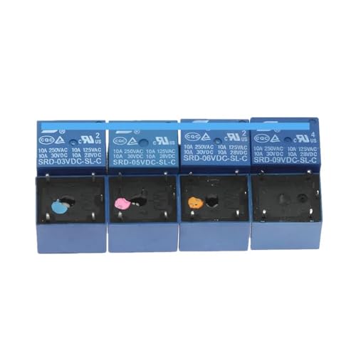 50pcs Relays SRD-03VDC-SL-C SRD-05VDC-SL-C SRD-06VDC-SL-C SRD-09VDC-SL-C 3V 5V 6V 9V 10A 250VAC 5PIN T73(SRD-03VDC-SL-C) von HBW