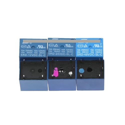 50pcs Relays SRD-12VDC-SL-C SRD-24VDC-SL-C SRD-48VDC-SL-C 12V 24V 48V 10A 250VAC 5PIN T73(SRD-48VDC-SL-C) von HBW