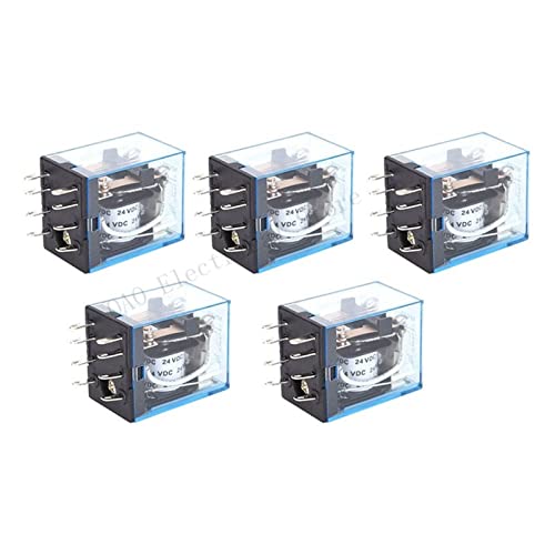 5PCS MY2P HH52P MY2NJ Relay Coil General Mini Electromagnetic Relay Switch with LED DC 12V 24V 36V 48V 110V 220V(DC 24V) von HBW