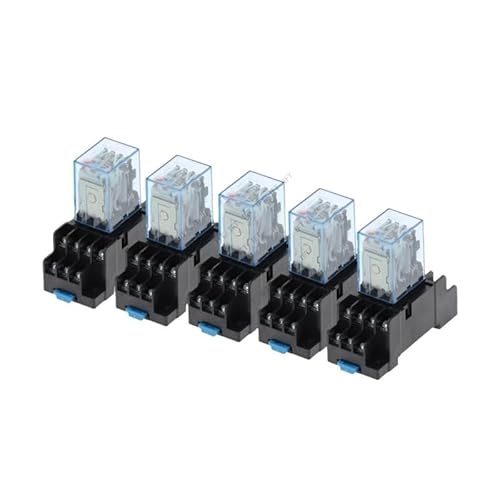 5set MY4NJ Coil AC12V AC24V DC12V DC24V DC 36V AC110V AC220V HH54P 5A Miniature Electromagnetic Purpose Relay With base(DC 24V) von HBW