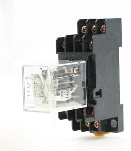 AC 220V Coil 3PDT 11P 11Pins Purpose Power Relay 5A 250VAC/28VDC w Base von HBW