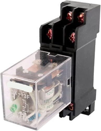 DC12V Coil 8 Screw Terminal Electromagnetic Power Relay 10A w Socket 10pcs von HBW