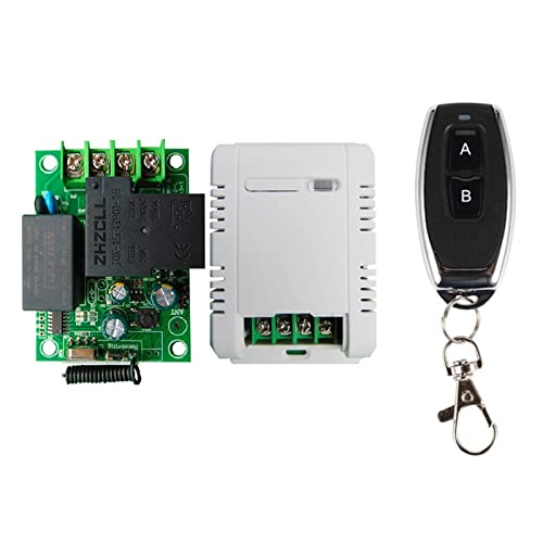 RF433Mhz Wireless Remote Control Switch AC 110V 220V 250V 30A Relay 1CH Receiver Controller and 2button 1527 Transmitter(1 Remote Control) von HBW