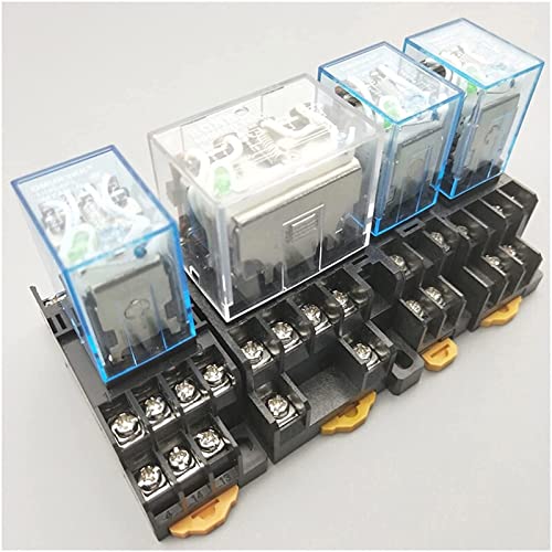 Relay 1pcs LY3NJ JQX-13F HH63P AC220v DC24v 12v 10A Silver Electric Mini Electromagnetic Coil Relay with Socket(AC220V) von HBW