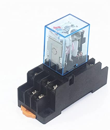 Relay 1set MY3 HH53P MY3NJ Mini Coil Power Relay 11pin 3NO 3NC LED Lamp 5A AC 110V 220V with Socket 12V 24V(AC220V) von HBW