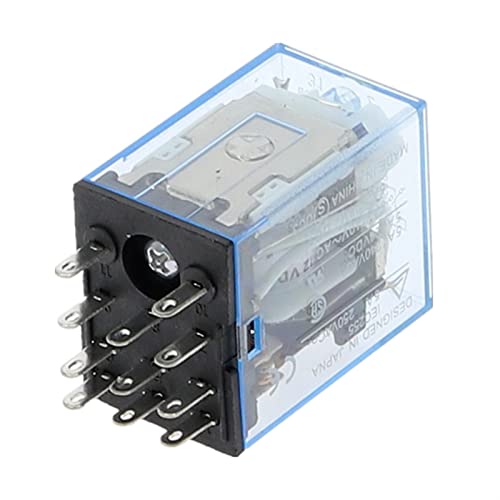 Relay Mini Relay HH53P MY3NJ MY3 11-Pin DC12V/DC24V/DC110V/AC220V Coil General Purpose Intermediate Electromagnetic(Onecolor) von HBW