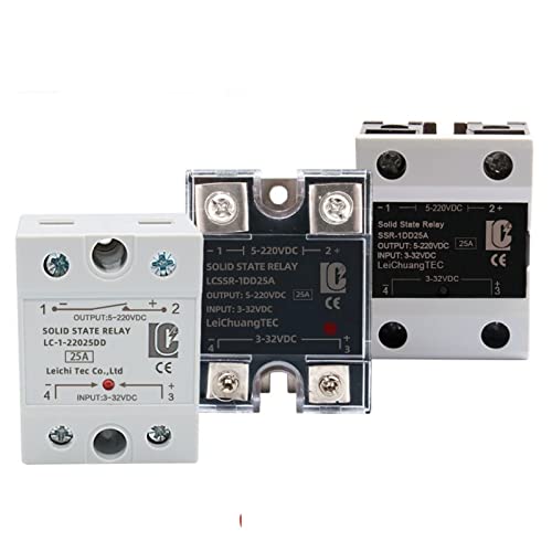 Solid State Relay SSR 10DD 25DD 40DD 60DD 80DD 100DD 120DD 200DD 240DD DC Control DC SSR 5VDC 12VDC 24VDC 60VDC 220VDC(DD 100A) von HBW