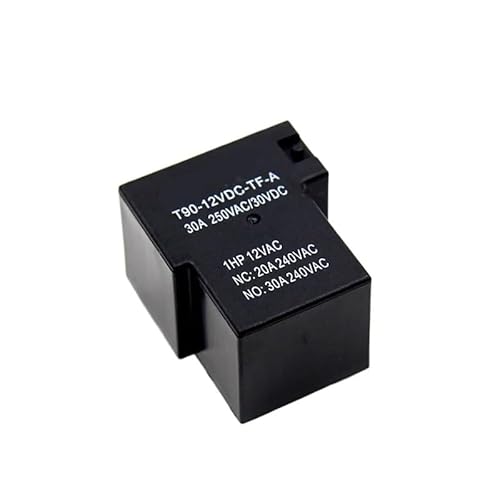 T90-12VDC-TF-A DC12V 30A 5 Terminal SPDT NO Power Coil Electromagnetic Relay von HBW