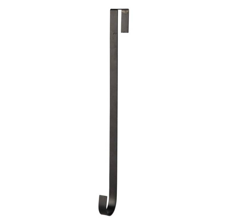 HBX Dekohänger Haken für Türkranz - schwarz - ca. 34,5 x 1,5 cm von HBX
