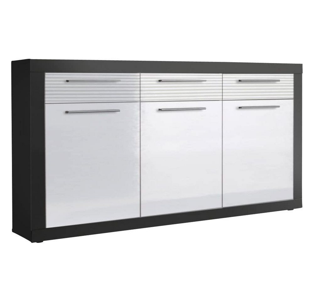 HBZ Kommode Kommode Beistellkommode Sideboard ca. 117 cm Kolibri Grau / Weiss von HBZ