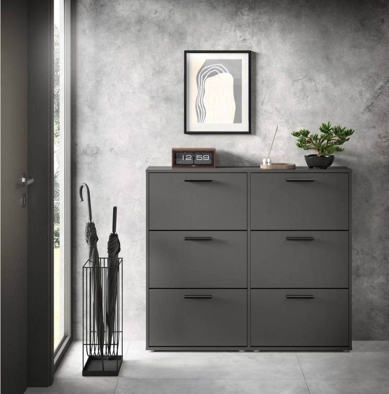 HBZ Schuhkipper Sam Schuhkipper, Schuhschrank BxHxT 116x103x17 cm (1 St), mit 6 Klappen von HBZ