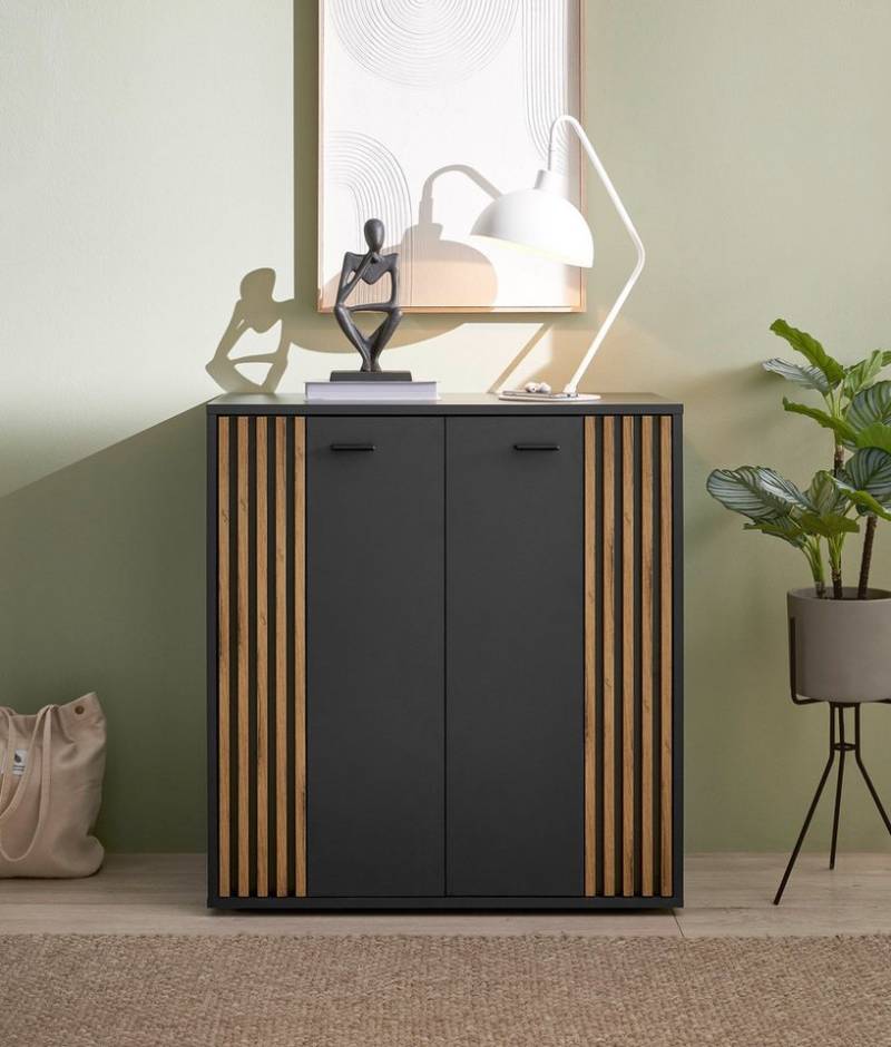 HBZ Sideboard Dublin Kommode, BxHxT 80x86x38cm (1 St), Breite 80cm, Softclose, Metallgriffe von HBZ
