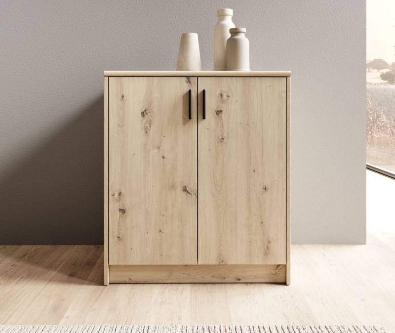 HBZ Sideboard Nelly Kommode, BxHxT 74x86x50cm (1 St), Breite 74cm, Einlegeböden verstellbar, foliert von HBZ