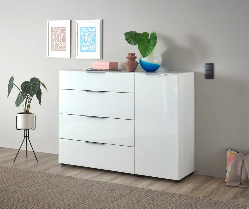 HBZ Kommode Santorin, BxHxT 135x99x40 cm (1 St), Breite 135cm, Softclose für Türen und Schubkästen, Melaminbeschichtung von HBZ