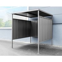 Fahrrad- und Raucherunterstand, ca. 203 x 180 x 210 cm - Anthrazit Fahrrad- und Raucherunterstand, ca. 203 x 180 x 210 cm - Anthrazit von HC Garten & Freizeit