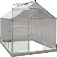 Alu-Gewächshaus, ca. 252 x 190 x 184 cm von HC Garten & Freizeit