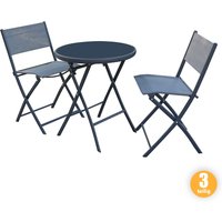 Glastischset Bistroset Balkonset mit 2 Stühlen & 1 Glastisch, 3-teilig Glastischset Bistroset Balkonset mit 2 Stühlen & 1 Glastisch, 3-teilig von HC Garten & Freizeit