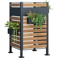 Mülltonnenverkleidung für 1 Mülltonne in Holzoptik, ca. 245 x 150 x 5 cm - Anthrazit Mülltonnenverkleidung für 1 Mülltonne in Holzoptik, ca. 245 x 150 x 5 cm - Anthrazit von HC Garten & Freizeit