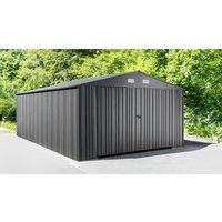 Metallgeräteschuppen ALASKA, ca. 602 x 386 x 241 cm - Anthrazit Metallgeräteschuppen ALASKA, ca. 602 x 386 x 241 cm - Anthrazit von HC Garten & Freizeit