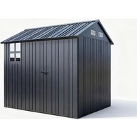 Metallgeräteschuppen, ca. 204 x 251 x 226 - Grau Metallgeräteschuppen, ca. 204 x 251 x 226 - Grau von HC Garten & Freizeit