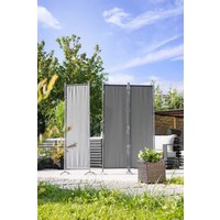 Stellwand Paravent 3tlg. ca. 260 x 170 cm - Anthrazit von HC Home & Living