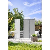 Stellwand Paravent 3tlg. ca. 260 x 170 cm (Höhe inkl. Standfuß) - Hellgrau von HC Home & Living