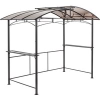 Grillpavillon aus Aluminium, ca. 165 x 275 x 235 cm - Anthrazit von HC Home & Living