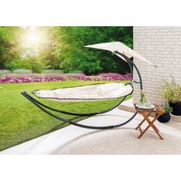 Garten Schaukelliege mit Hängematte & Schirm - Beige Garten Schaukelliege mit Hängematte & Schirm - Beige von HC Home & Living